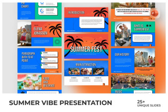 Summer Vibes PowerPoint Template